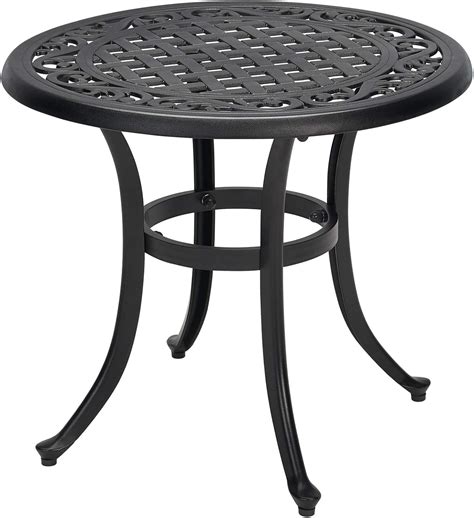 house metal table with small opening|Amazon.com: Metal Side Tables.